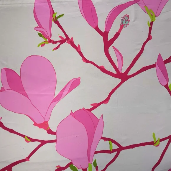 Handmade Marimekko "Keisarinna" Pink Floral Tablecloth Table Runner - Picture 5 of 5